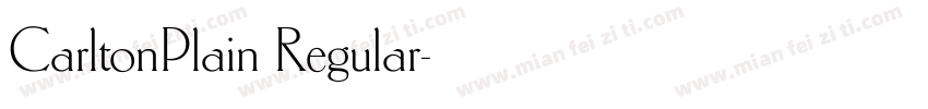 CarltonPlain Regular字体转换